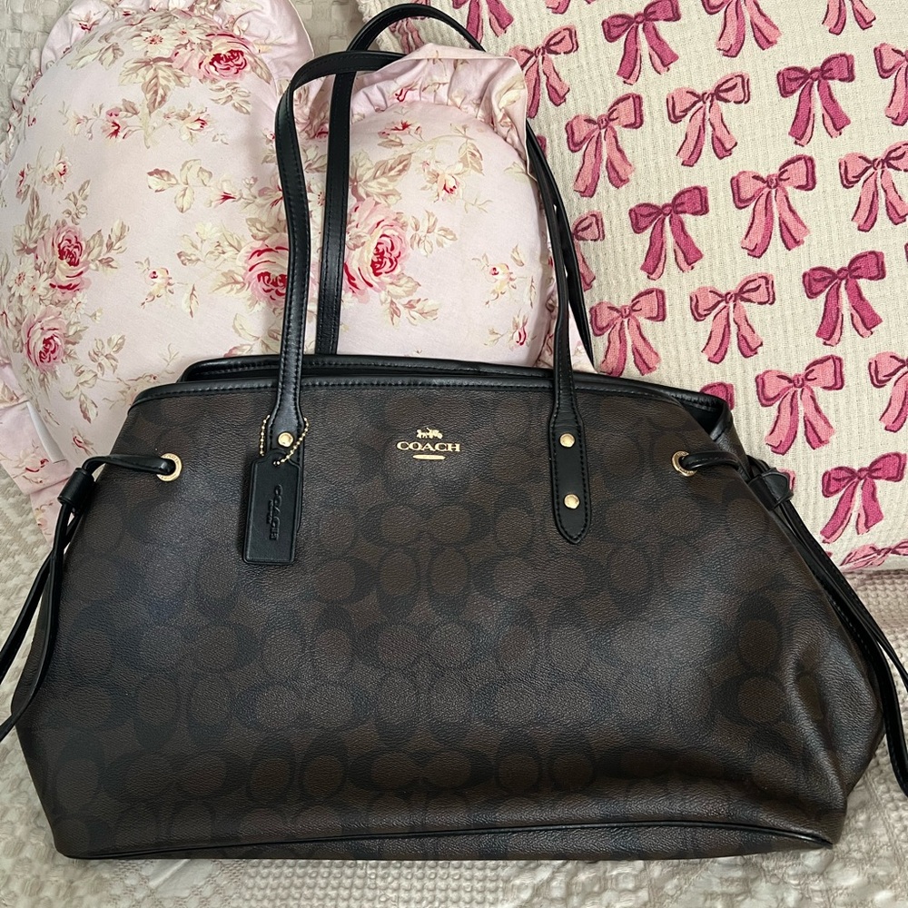 Coach Brown and Black Women's Tote Bag